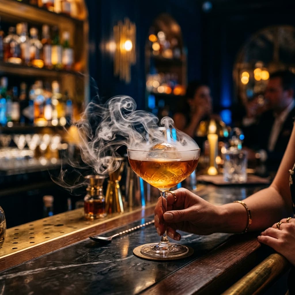 Speakeasy cocktail background